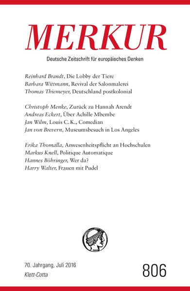 Cover von MERKUR Deutsche Zeitschrift für europäisches Denken – 2016-07