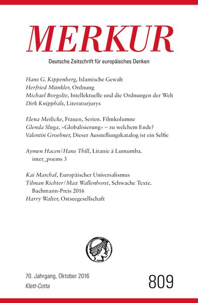 Cover von MERKUR Deutsche Zeitschrift für europäisches Denken – 2016-10