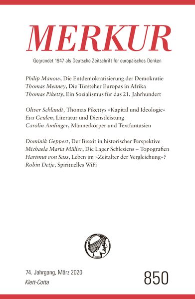 Cover von MERKUR Gegründet 1947 als Deutsche Zeitschrift für europäisches Denken – 2020-03