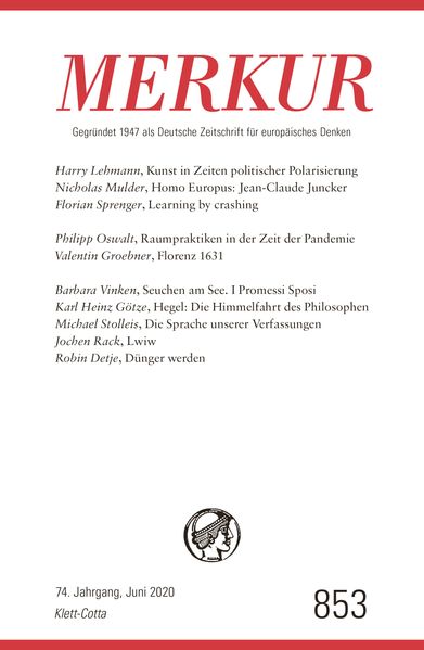 Cover von MERKUR Gegründet 1947 als Deutsche Zeitschrift für europäisches Denken – 2020-06