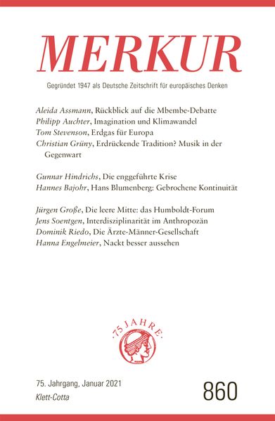 Cover von MERKUR Gegründet 1947 als Deutsche Zeitschrift für europäisches Denken – 2021-01