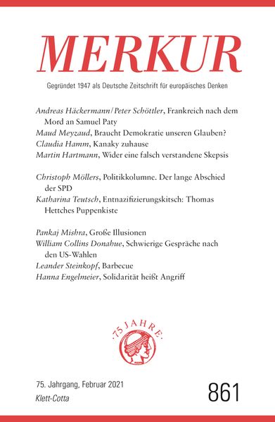 Cover von MERKUR Gegründet 1947 als Deutsche Zeitschrift für europäisches Denken – 2021-02