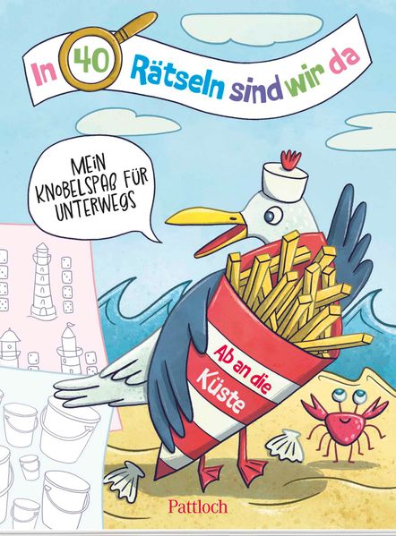 Cover von In 40 Rätseln sind wir da! – Ab an die Küste!