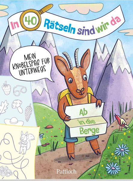 Cover von In 40 Rätseln sind wir da! – Ab in die Berge!