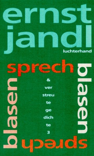 Cover von sprechblasen, verstreute gedichte 3