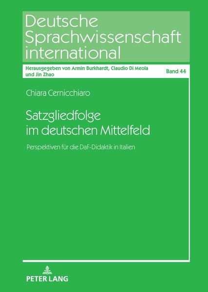 Cover von Satzgliedfolge im deutschen Mittelfeld