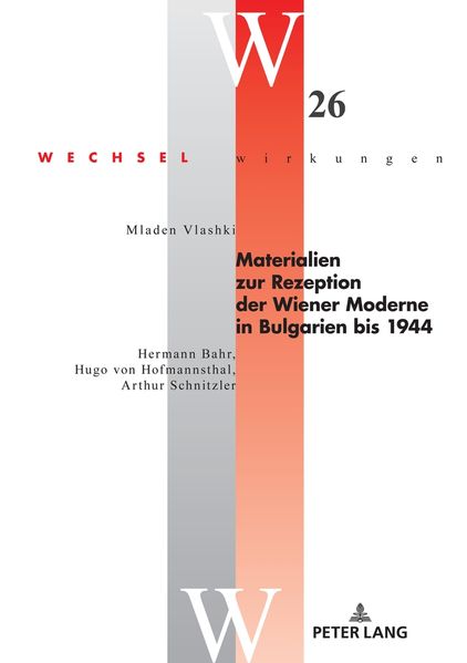Cover von Materialien zur Rezeption der Wiener Moderne in Bulgarien bis 1944