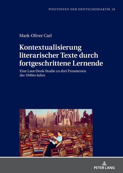 Cover von Kontextualisierung literarischer Texte durch fortgeschrittene Lernende