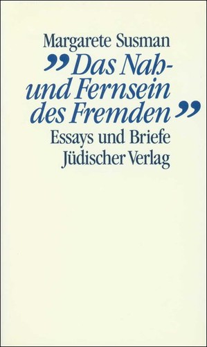 Cover von »Das Nah- und Fernsein des Fremden«