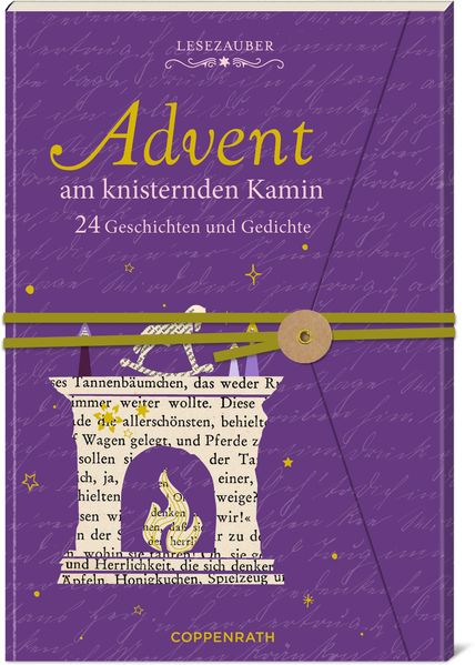 Cover von Brief-Adventskalenderbuch – Advent am knisternden Kamin