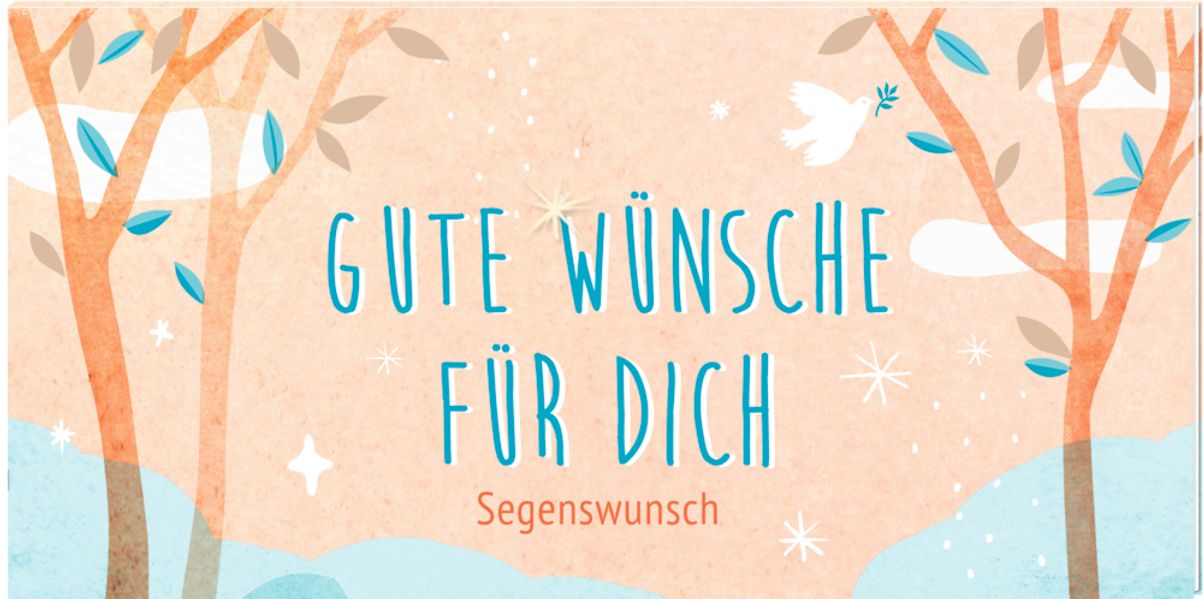 Cover von Pop-up-Büchlein mit Kuvert – Gute Wünsche für dich