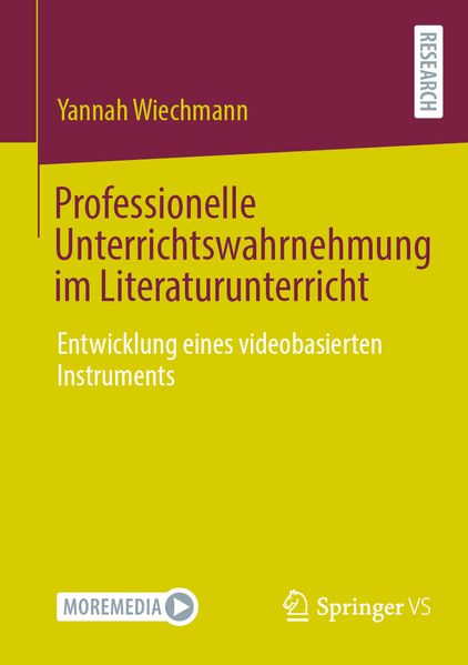 Cover von Professionelle Unterrichtswahrnehmung im Literaturunterricht