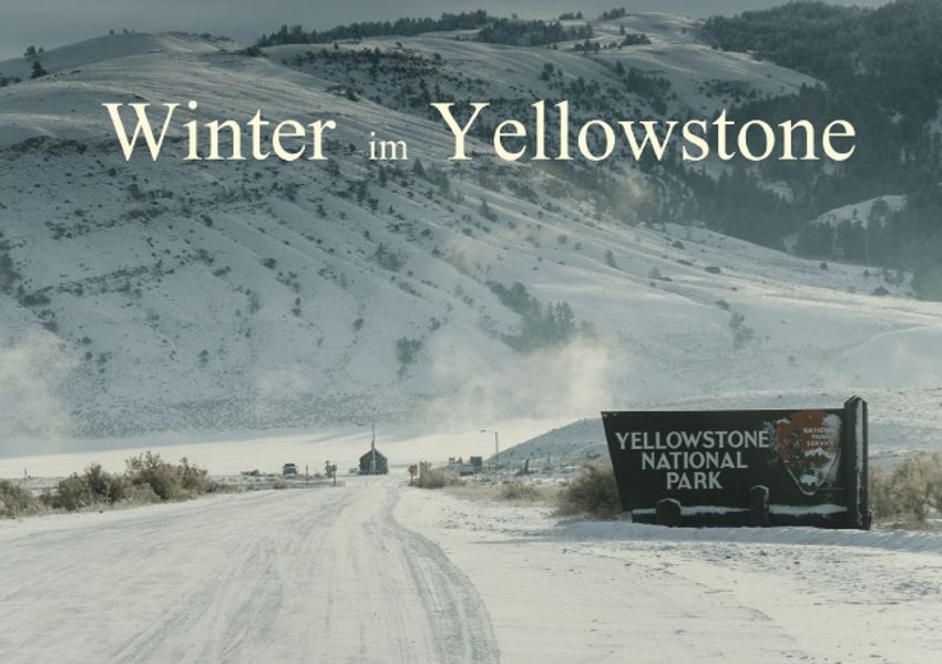 Cover von Winter im Yellowstone (Posterbuch DIN A4 quer)