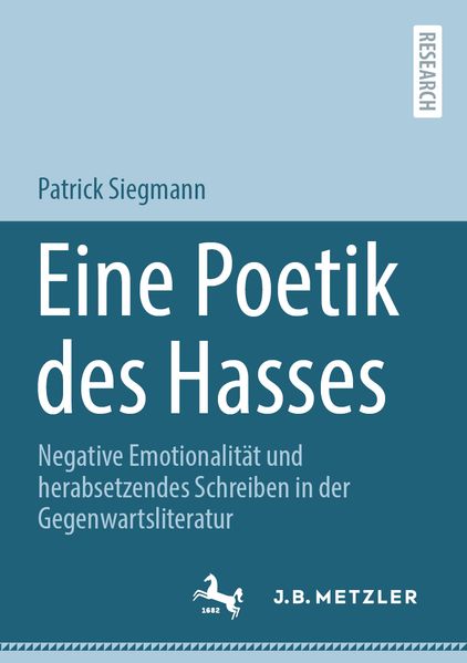 Cover von Eine Poetik des Hasses