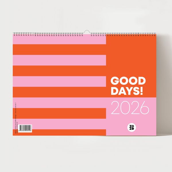 Cover von „GOOD DAYS“, Wandkalender 2026, Monatskalender