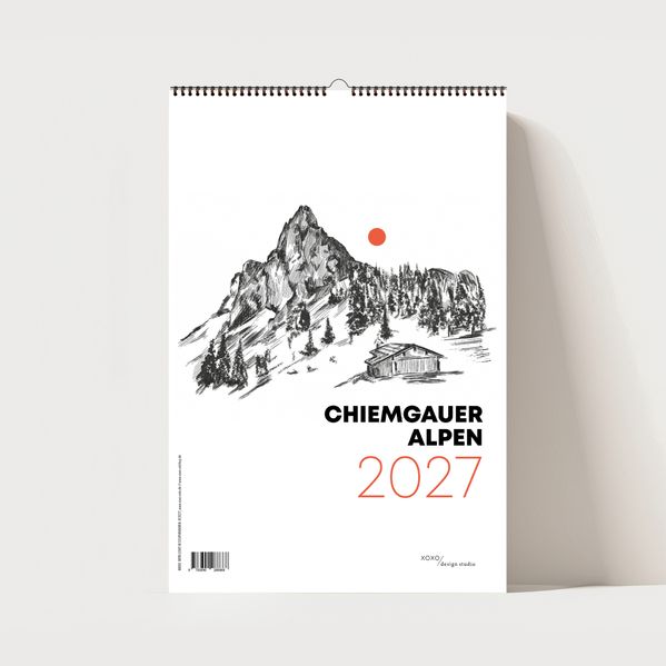 Cover von Chiemgauer Alpen, Design Wandkalender 2027, Monatskalender, A4
