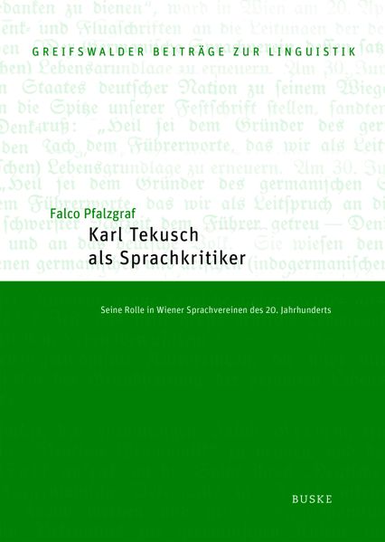 Cover von Karl Tekusch als Sprachkritiker