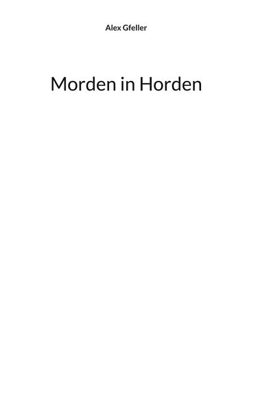 Cover von Morden in Horden