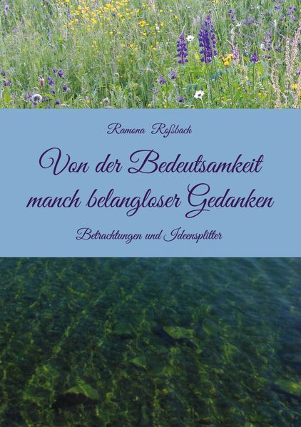 Cover von Von der Bedeutsamkeit manch belangloser Gedanken