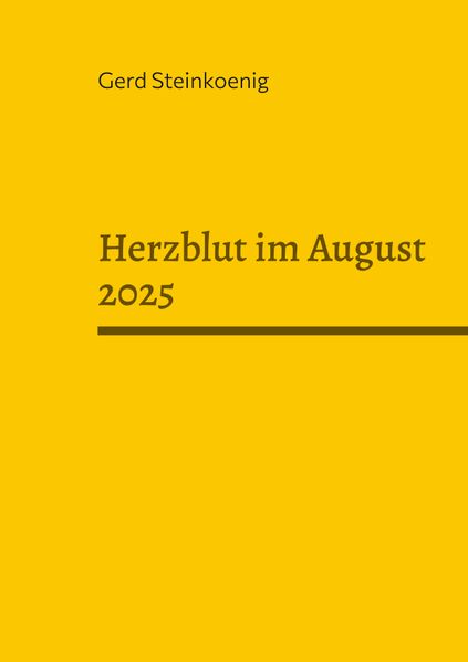 Cover von Herzblut im August 2025