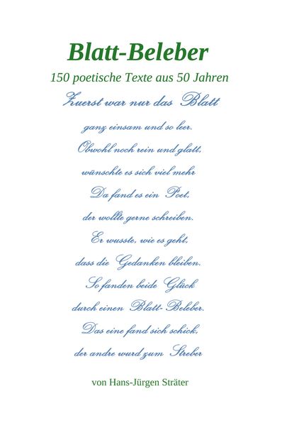 Cover von Blatt-Beleber