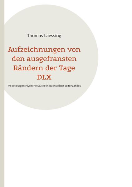 Cover von Aufzeichnungen von den ausgefransten Rändern der Tage DLX