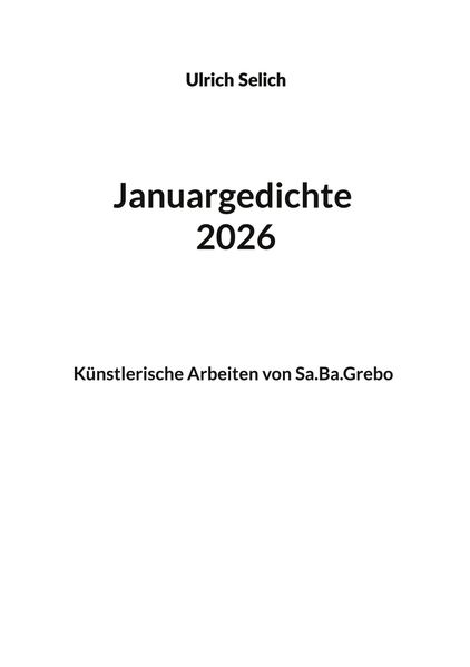 Cover von Januargedichte 2026