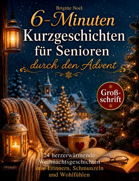 Cover von 6-Minuten Kurzgeschichten für Senioren durch den Advent