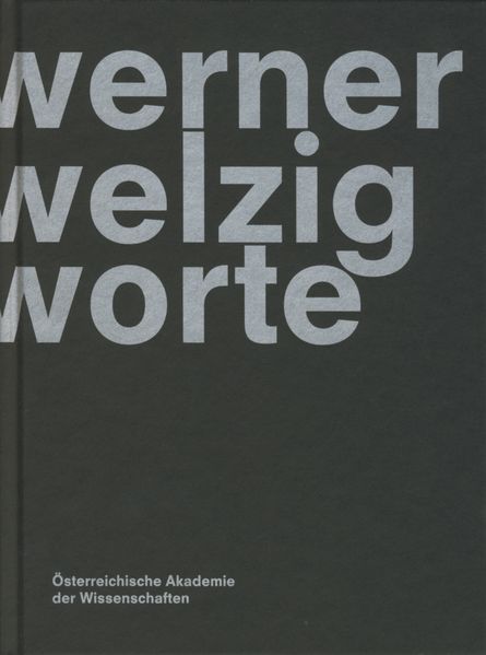 Cover von Werner Welzig Worte