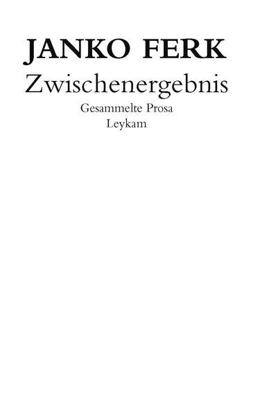 Cover von Zwischenergebnis
