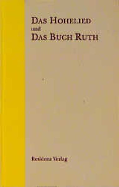 Cover von Das Hohelied und das Buch Ruth