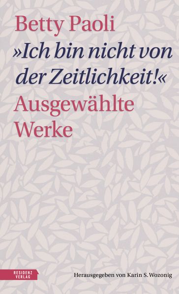 Cover von „Ich bin nicht von der Zeitlichkeit!“