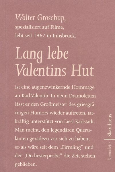 Cover von Lang lebe Valentins Hut