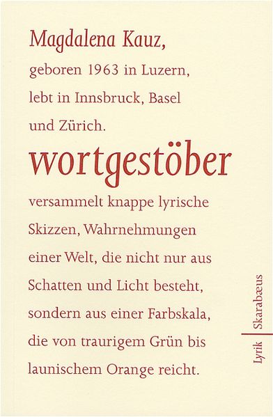 Cover von wortgestöber