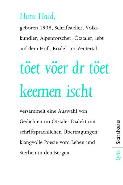 Cover von töet vöer dr töet keemen ischt