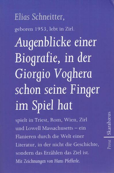 Cover von Augenblicke einer Biografie, in der Giorgio Voghera schon seine Finger im Spiel hat