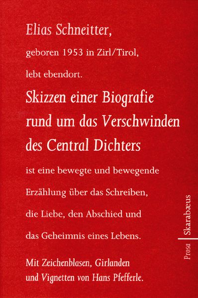 Cover von Skizzen einer Biografie rund um das Verschwinden des Central Dichters