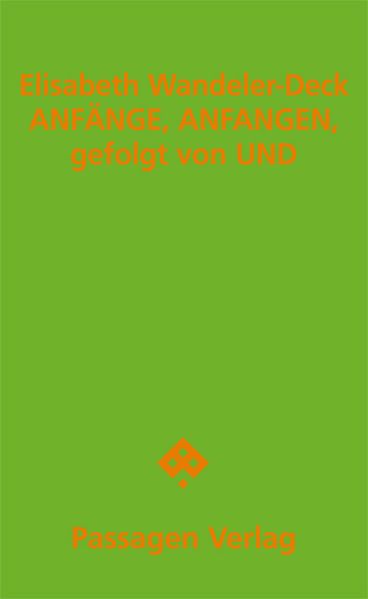 Cover von ANFÄNGE, ANFANGEN, gefolgt von UND