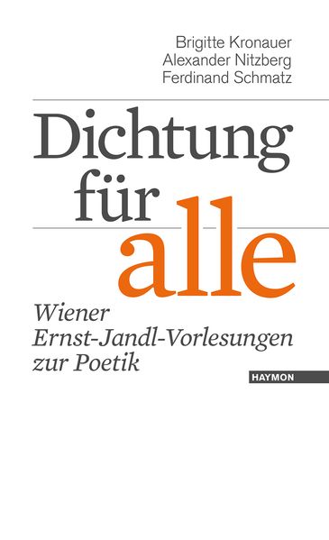 Cover von Dichtung für alle: Mit Rücken und Gesicht zur Gesellschaft