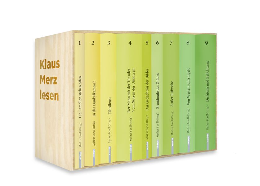 Cover von Klaus Merz. Werkausgabe in neun Bänden