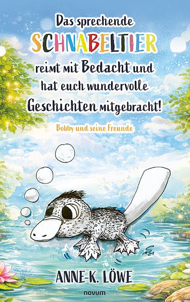 Cover von Das sprechende Schnabeltier reimt mit Bedacht und hat euch wundervolle Geschichten mitgebracht!