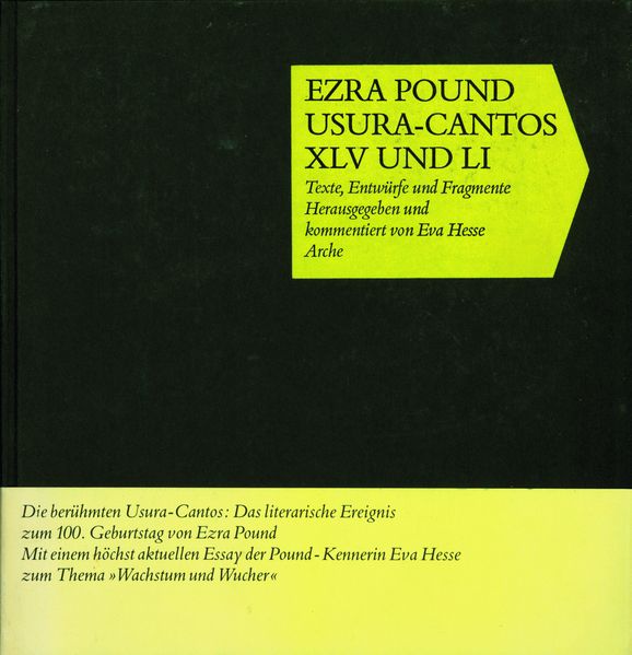 Cover von Usura-Cantos XLV und LI