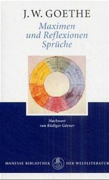 Cover von Maximen und Reflexionen. Sprüche