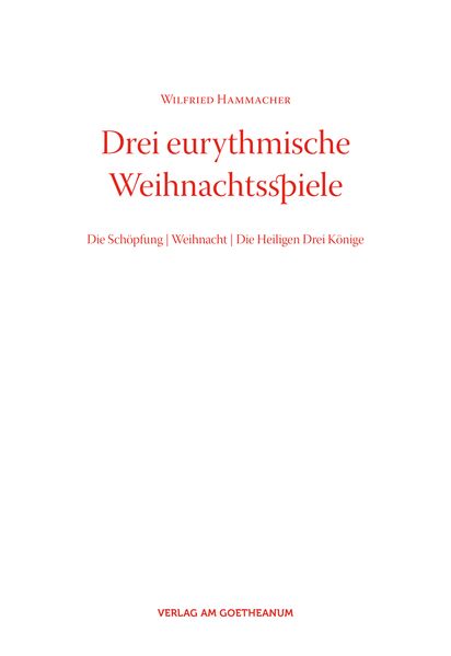 Cover von Drei eurythmische Weihnachtsspiele