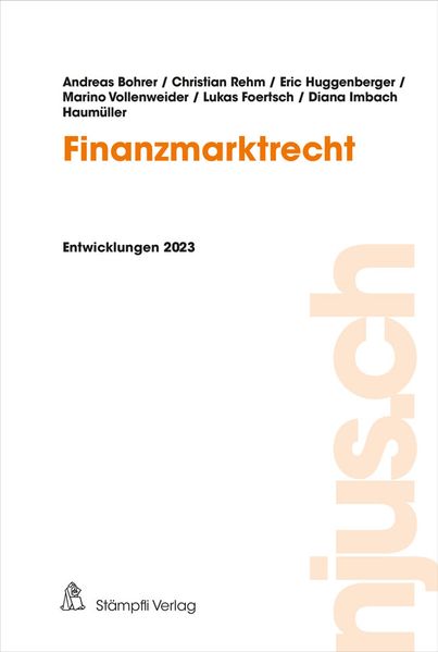 Cover von Finanzmarktrecht