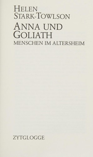 Cover von Anna und Goliath