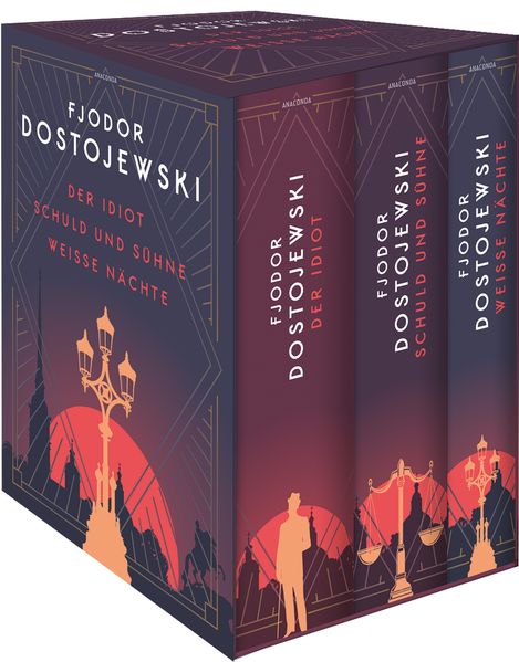 Cover von Dostojewski – Drei Bände im Schuber. Der Idiot