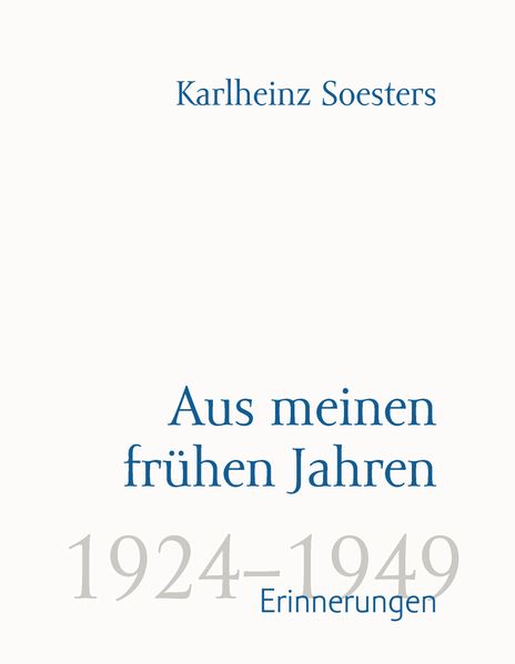 Cover von Aus meinen frühen Jahren