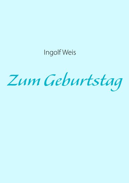 Cover von Zum Geburtstag