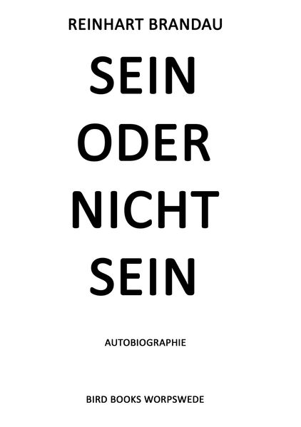 Cover von SEIN ODER NiCHT SEIN